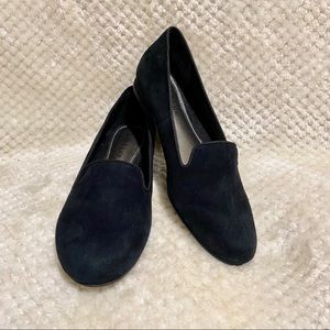 Kelly & Katie black suede loafers